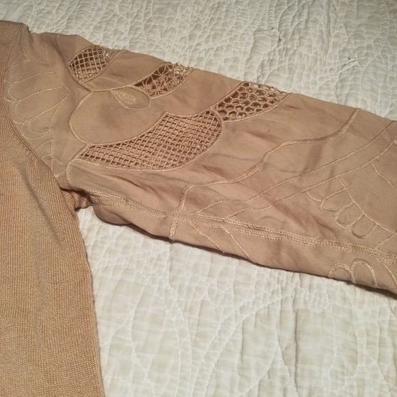 Ann Taylor Embroidered Sleeve Sweater - Picture 3 of 6